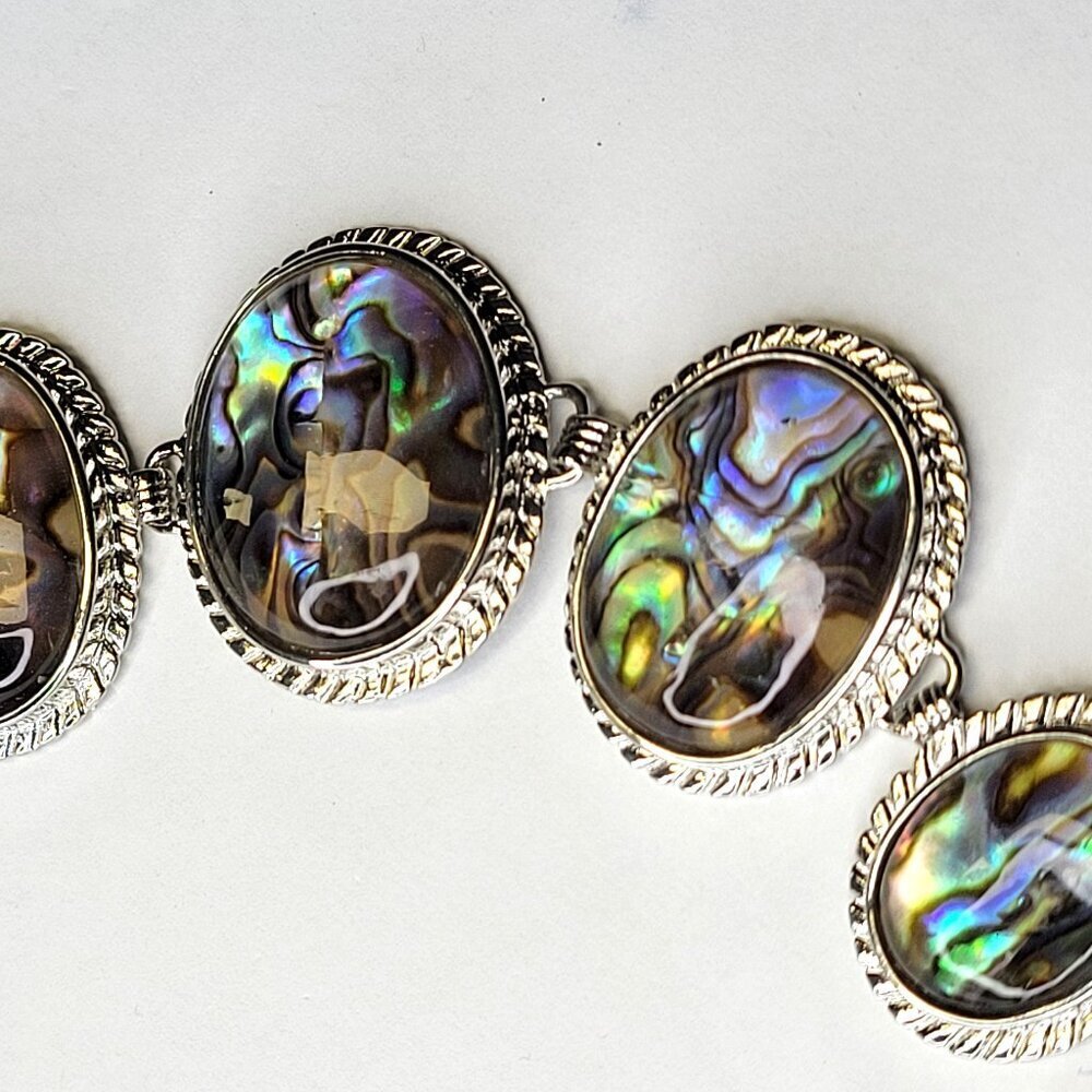Unique Abalone Biwa Shell Bracelet - Picture 4 of 16